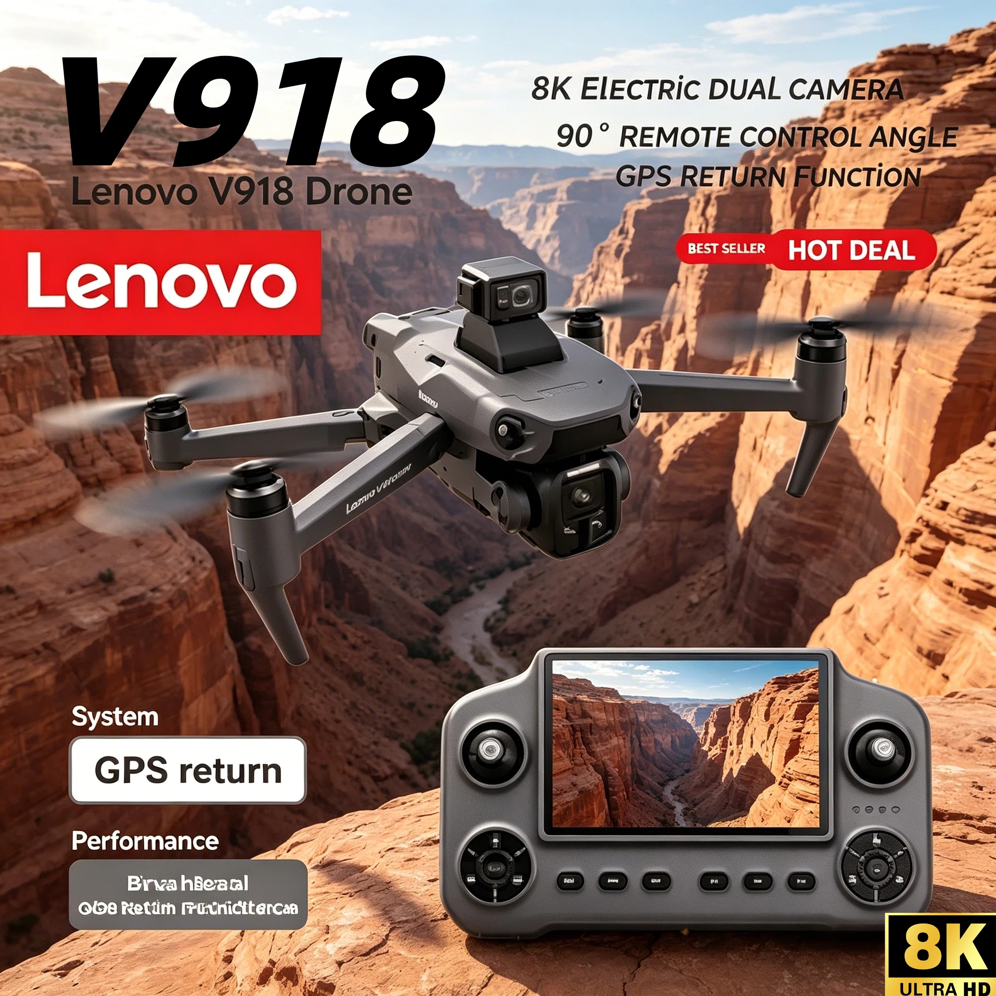 Drone Gimbal 2 Axis - V918 Max GPS Laser Obstacle Avoidance