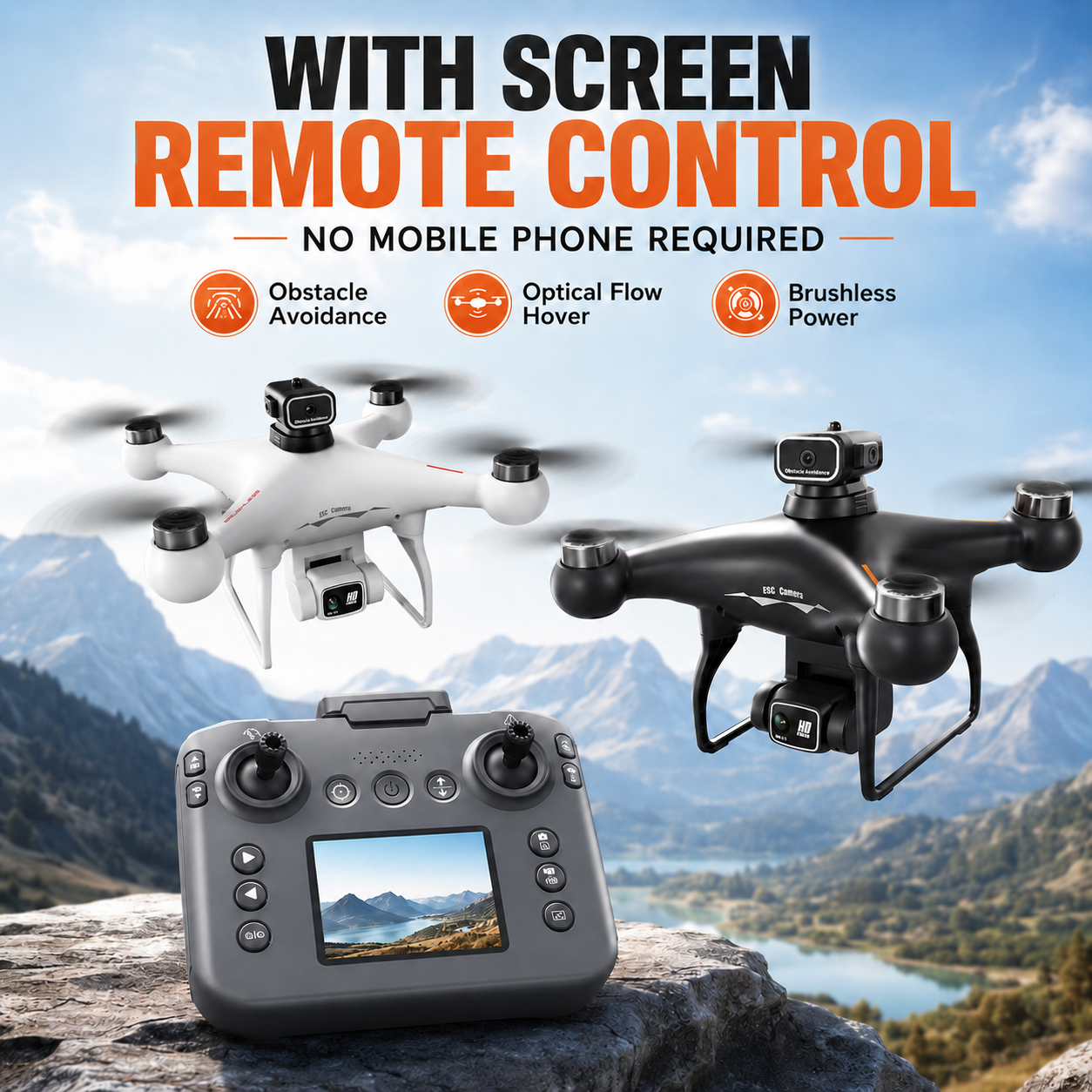 Drone Gimbal Brushless - ZNLYRION S116 RC Drone Brushless Motor