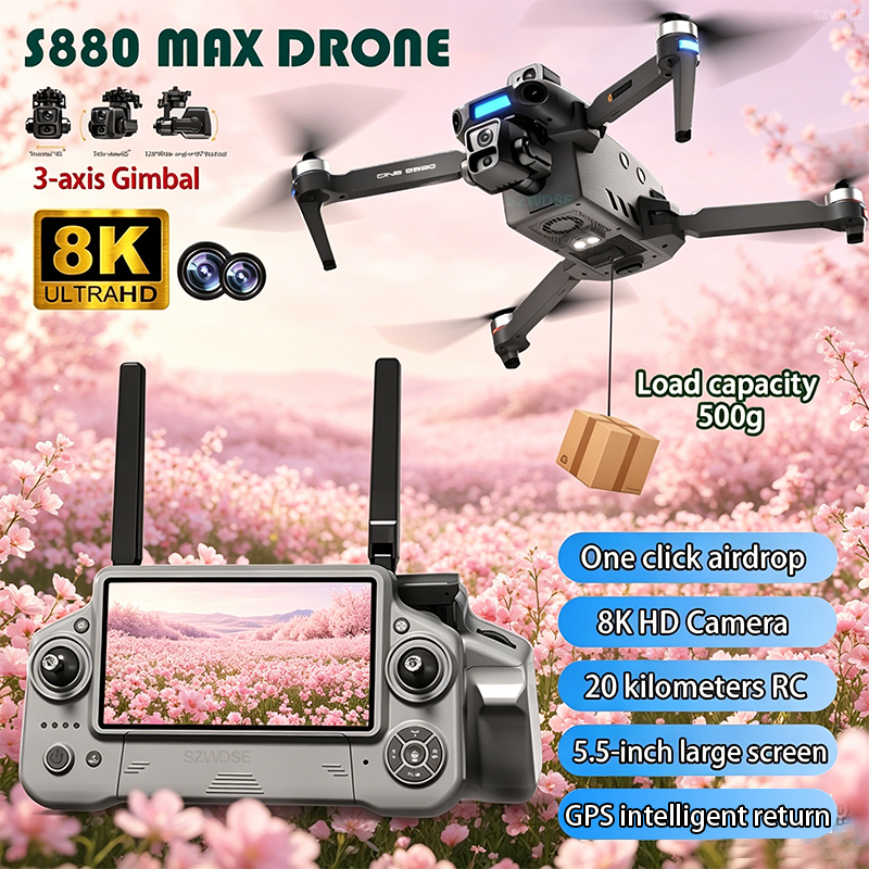 2026 New 8K Dual Camera Drone  - Drone Gimbal Brushless review and price