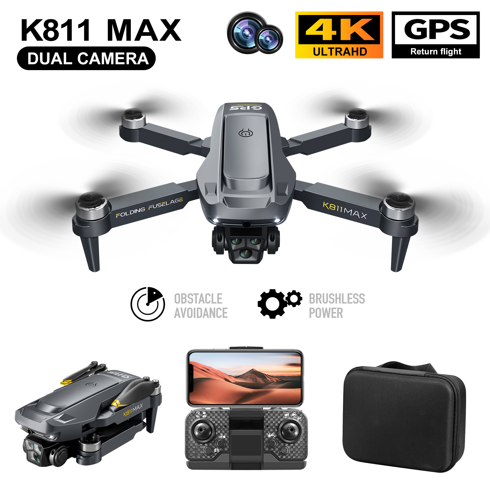 K811MAX Quadcopter Drone: Brus - Drone Gimbal Brushless review and price